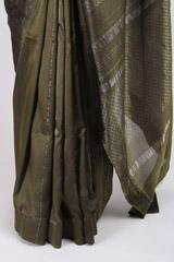 Olive Green Silk Sareeuntitled (8 of 10)